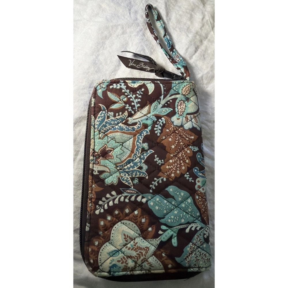 Vera Bradley Java Blue Wallet Wristlet